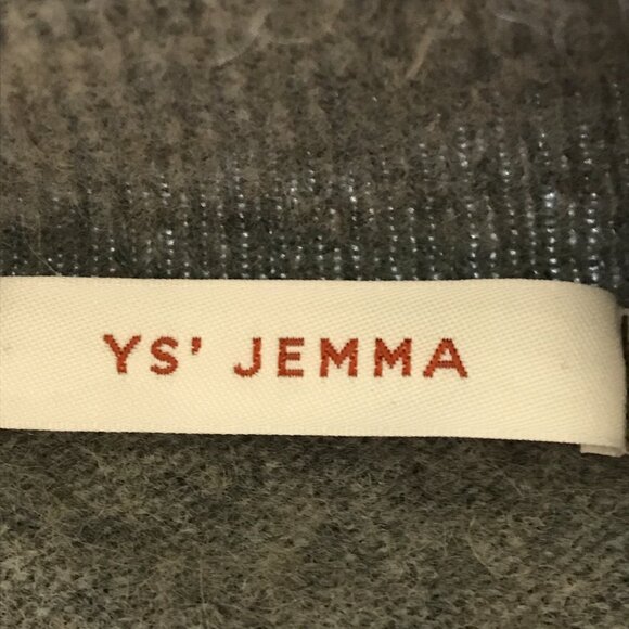 YS Jemma Sweater Women One Size Gray Racoon Wool Blend Long Sleeve Pullover - Picture 2 of 9